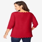 Scallop Boatneck Tunic image number null