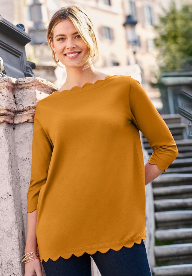 Scallop Boatneck Tunic image number 2