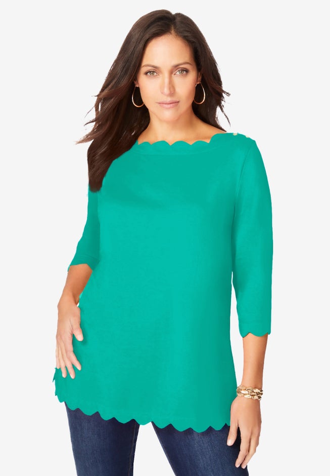 Scallop Boatneck Tunic image number 1