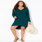 Pack & Go Wrinkle-Resistant Cover Up Hoodie Dress image number null