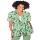 Layer-Look Elbow-Sleeve Tee image number 0