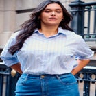 Classic Stripe Boyfriend Shirt image number null