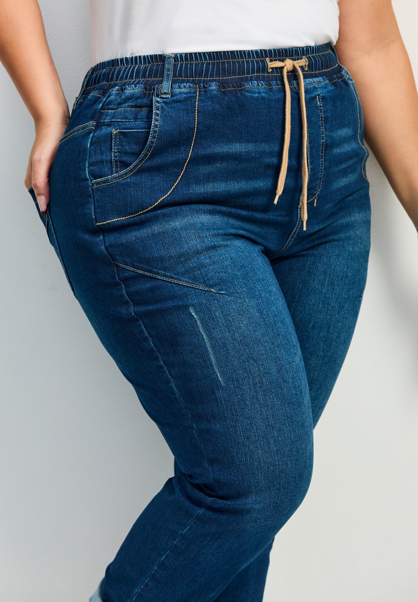 Taliah Denim Jogger image number 4