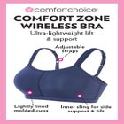 Comfort Zone Wireless Bra image number null