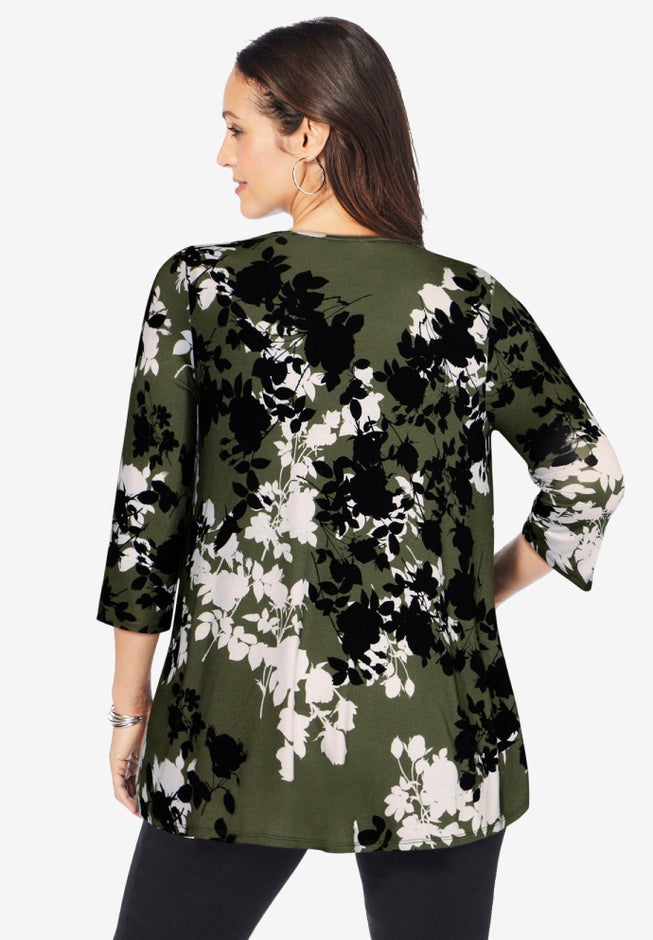 Stretch Knit Swing Tunic image number 2