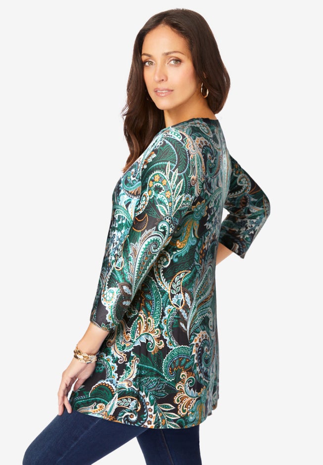 Stretch Knit Swing Tunic image number 1