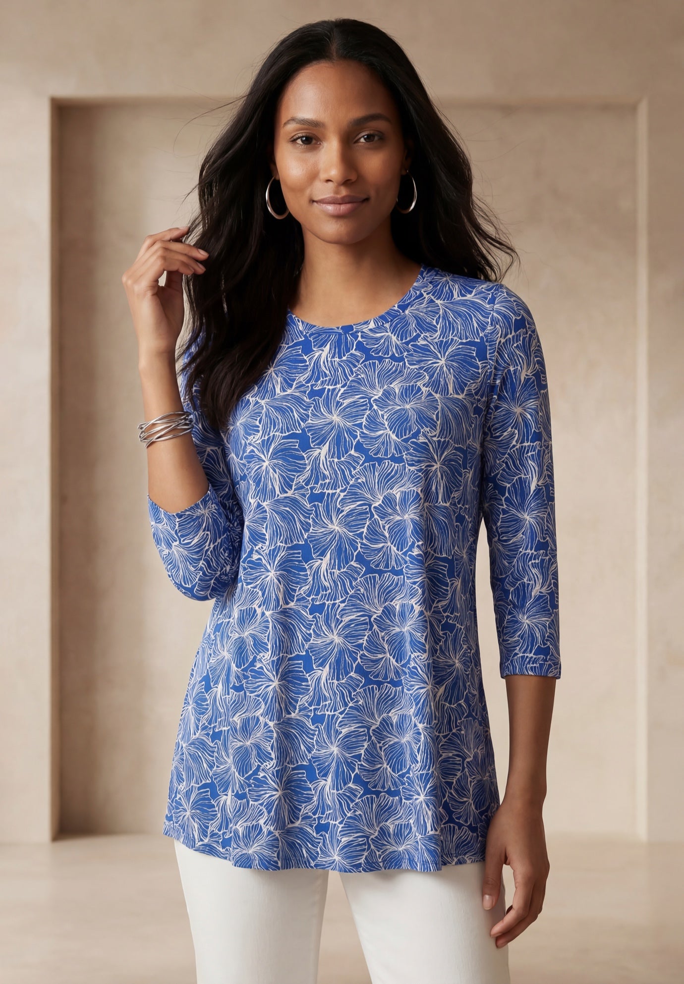 Stretch Knit Swing Tunic image number 0