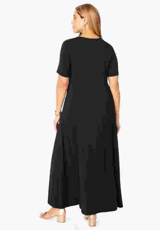 Stretch Knit Sweetheart Maxi Dress image number 1