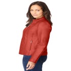 Zip Front Leather Jacket image number 2