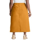 True Fit Stretch Denim Midi Skirt image number null