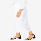 True Fit Stretch Denim Midi Skirt image number null