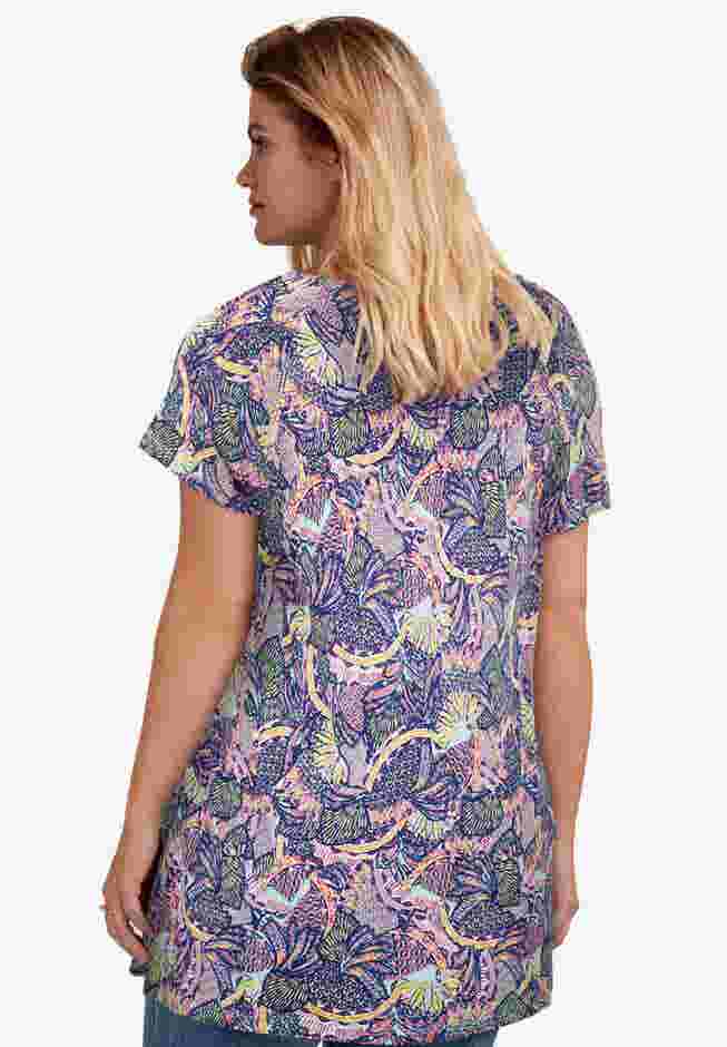 Shirred Scoop Neck Tunic image number 1