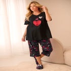 2-Piece Capri Cotton PJ Set image number null