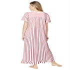 Long Floral Print Cotton Gown image number null