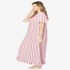 Long Floral Print Cotton Gown image number null