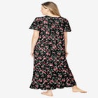 Long Floral Print Cotton Gown image number 1