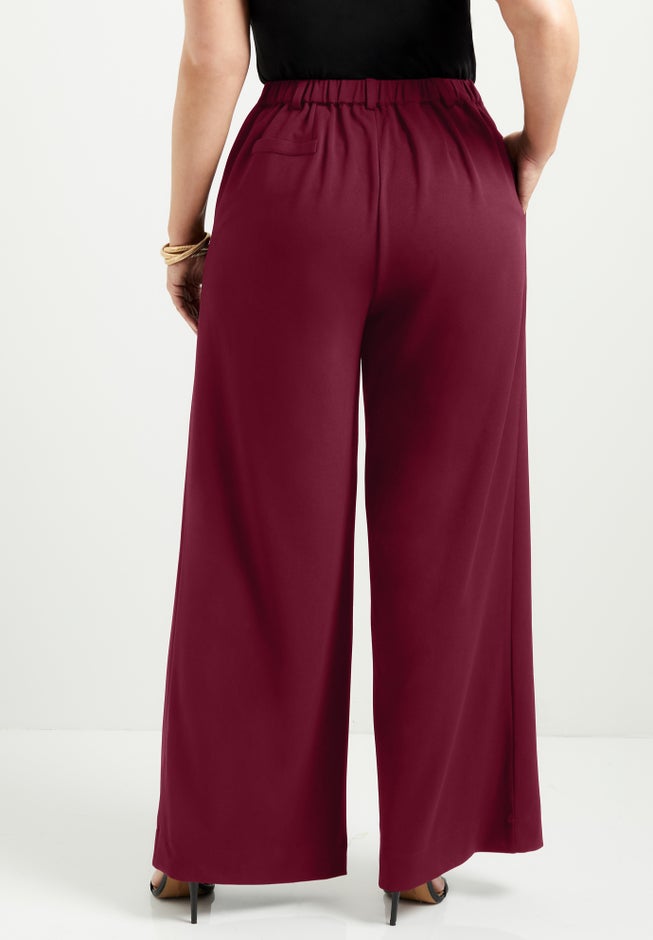 Pleated Wide-Leg Trousers image number 1