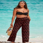 Pack & Go Wrinkle-Resistant Cover Up Wide Leg Pant image number null