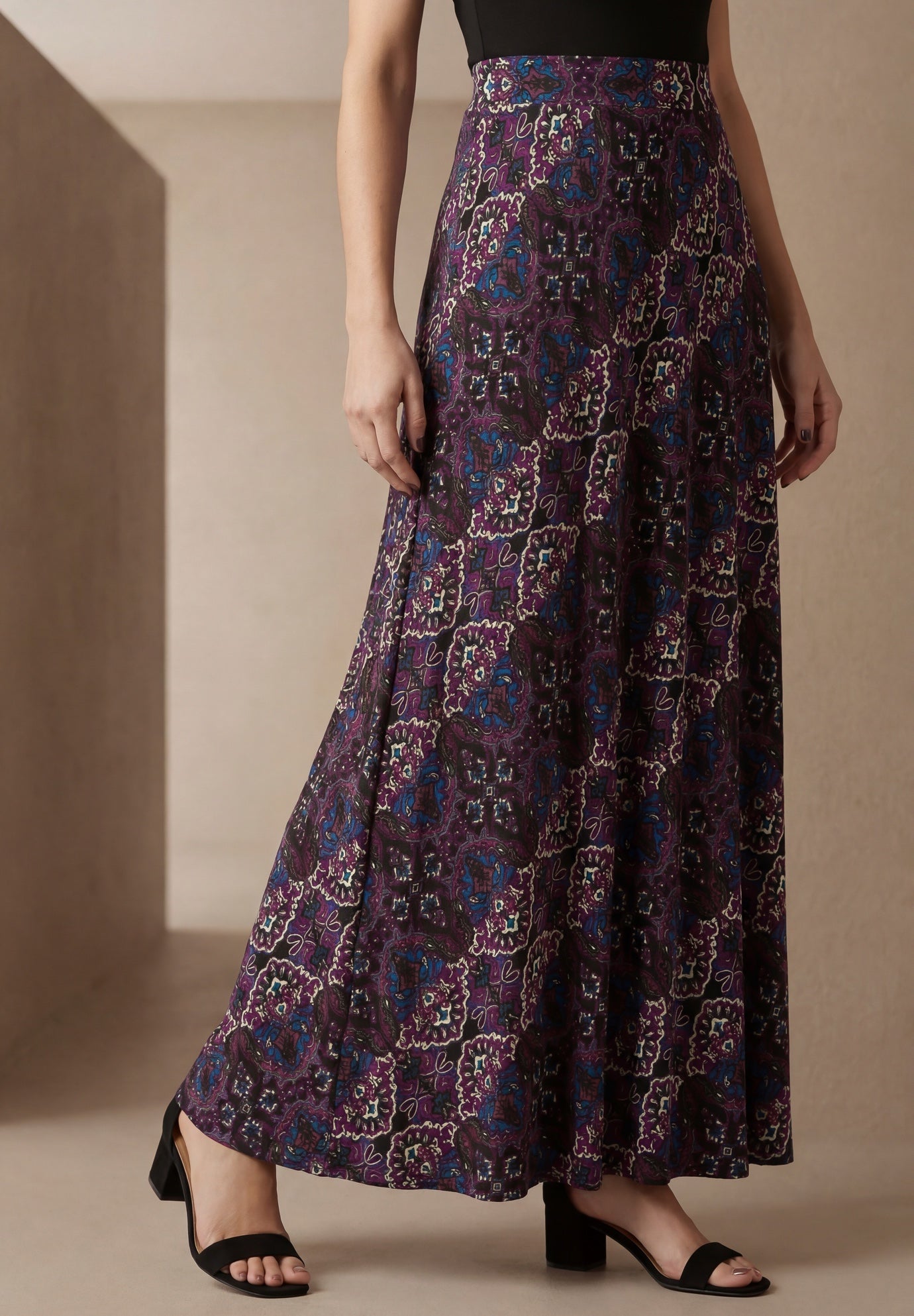 Everyday Stretch Knit Maxi Skirt image number 0