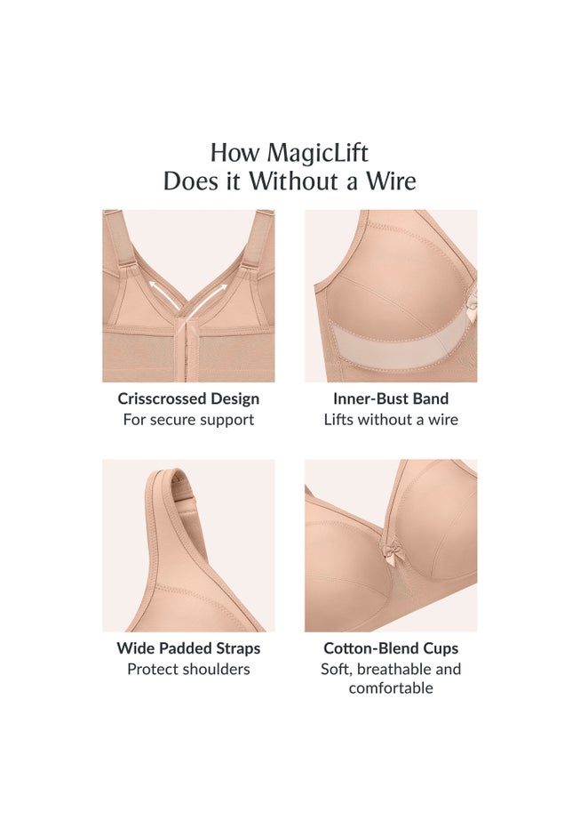 Glamorise® Magic Lift® Medium-Impact Wireless Sport Bra 1005 image number 5