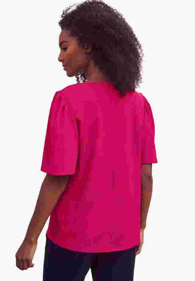 Textured Knit Inverted Pleat Top image number 1