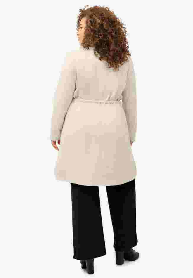 Drawstring Waist Dress Coat image number 1