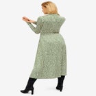 Button-Front Knit Midi Shirtdress image number null