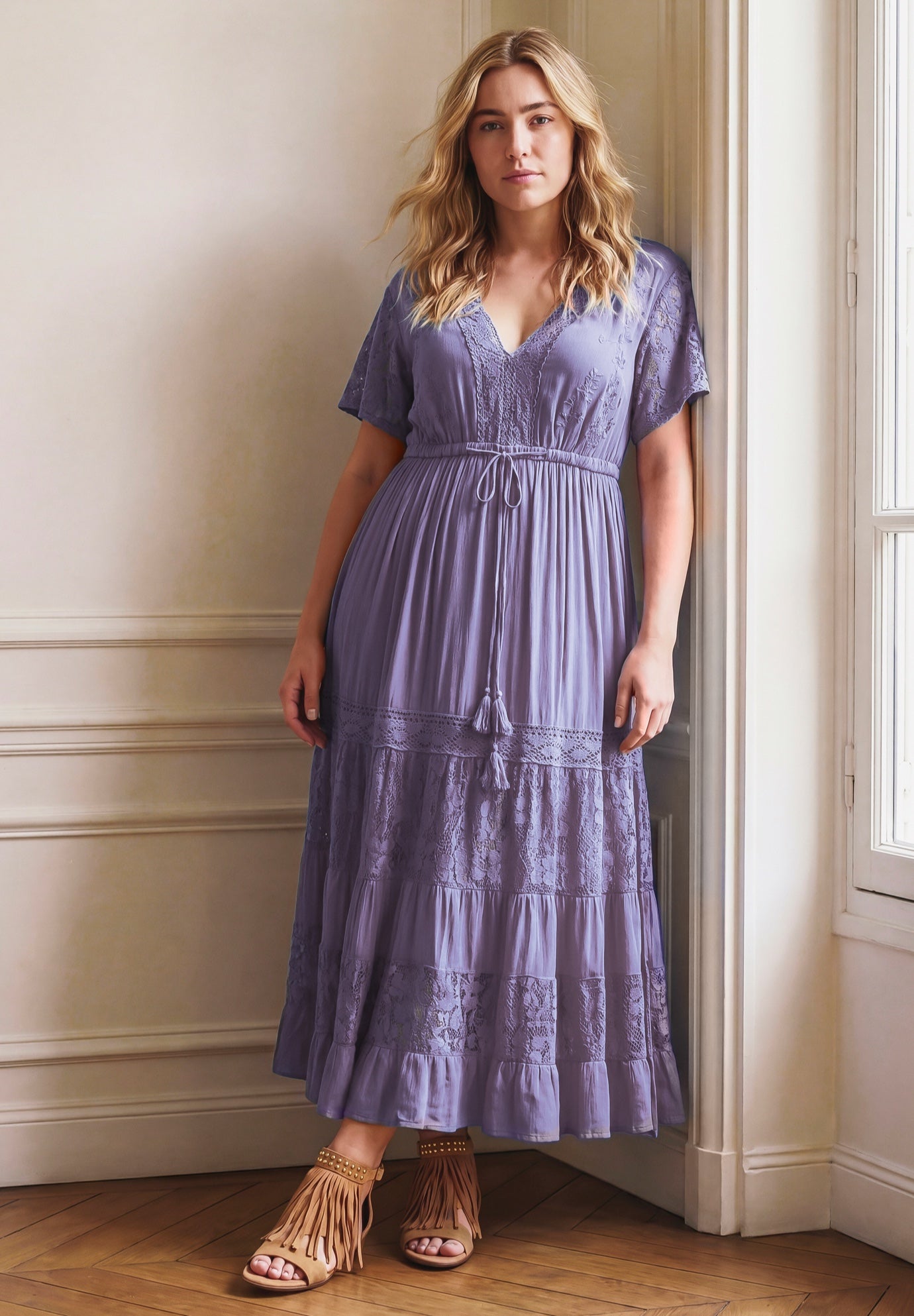 Raven Lace Maxi Dress image number 1