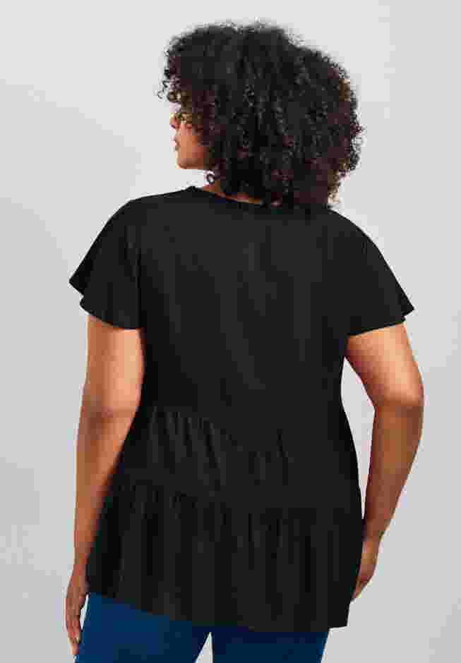 Lani Flutter Sleeve Tiered Top image number 1