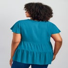 Lani Flutter Sleeve Tiered Top image number null