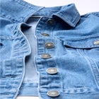 Emma Denim Cropped Jacket image number null