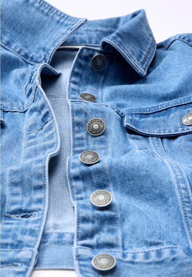 Emma Denim Cropped Jacket image number 4