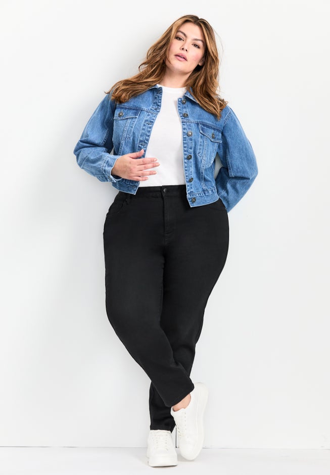 Emma Denim Cropped Jacket image number 1