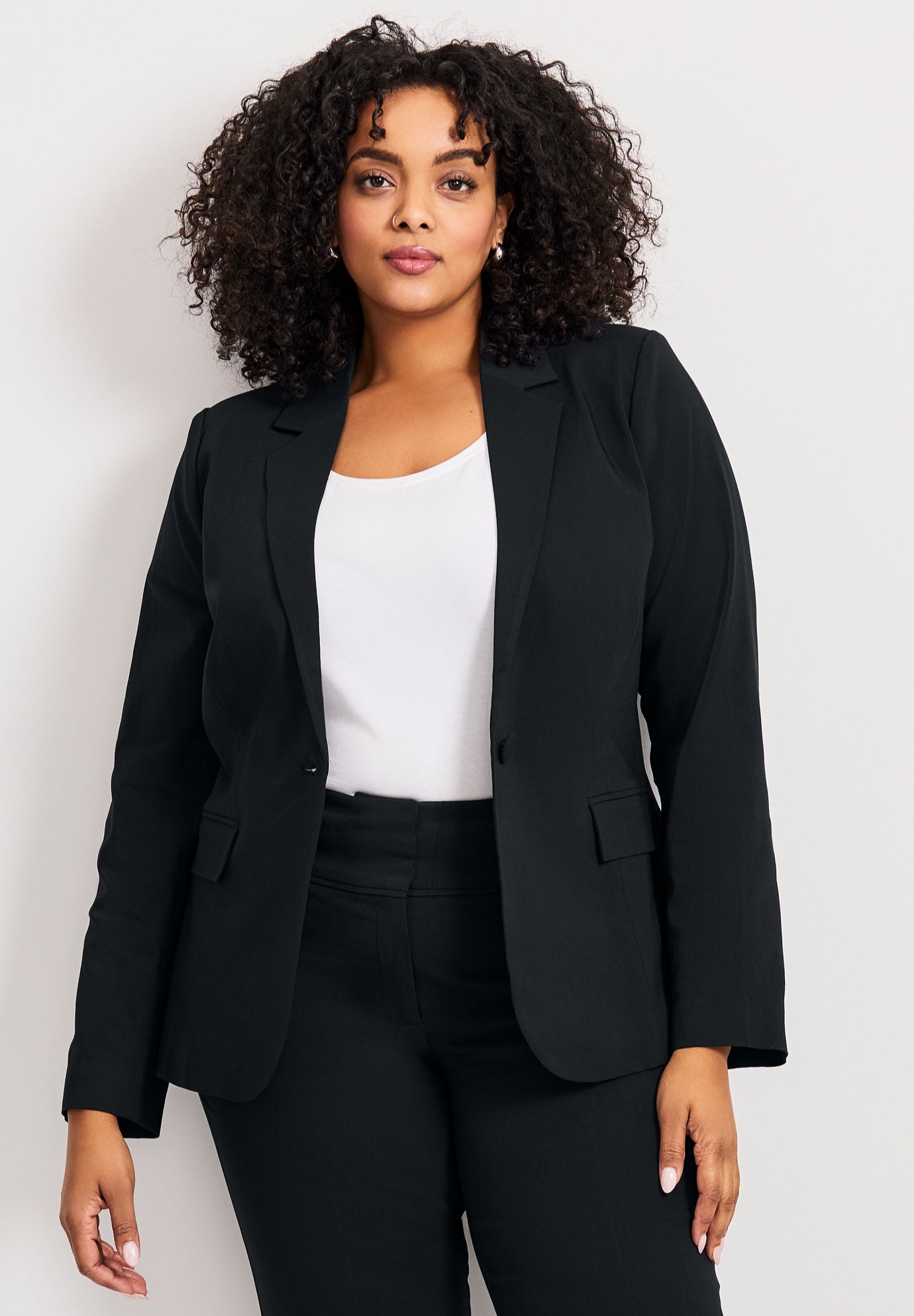 Super Stretch One Button Blazer image number 4