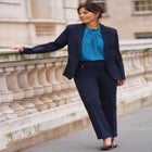 Super Stretch One Button Blazer image number null