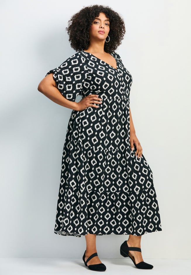 Ivy Tiered Button Front Dress image number 2