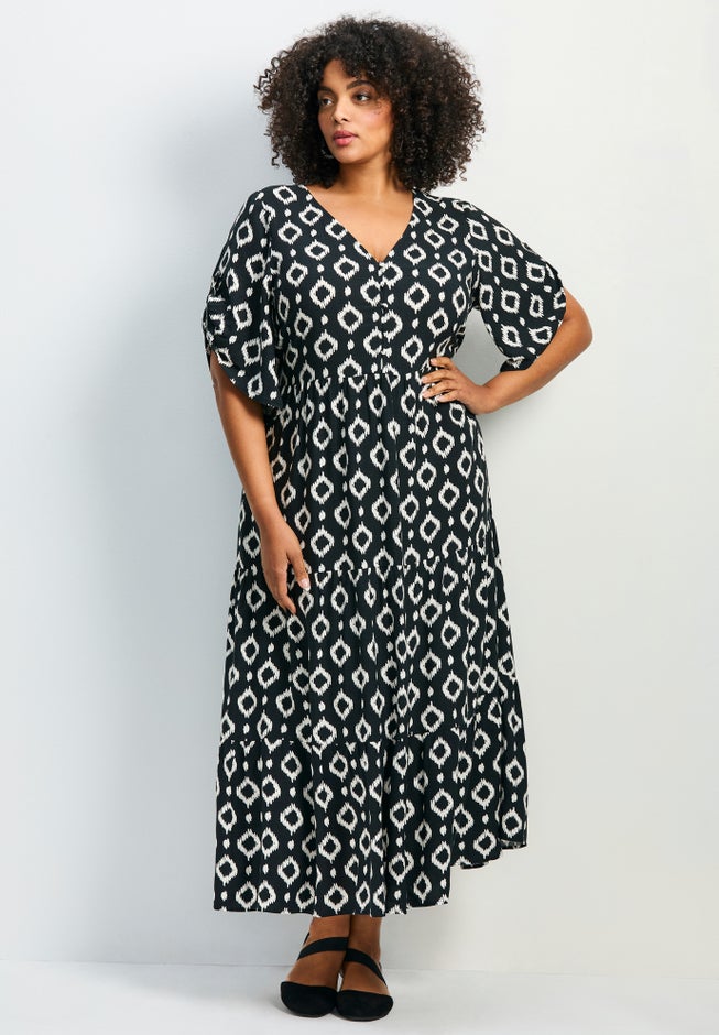 Ivy Tiered Button Front Dress image number 0