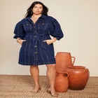 Denim Shirtdress image number 0