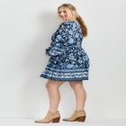 Livvy Boho Border Print Mini Dress image number null