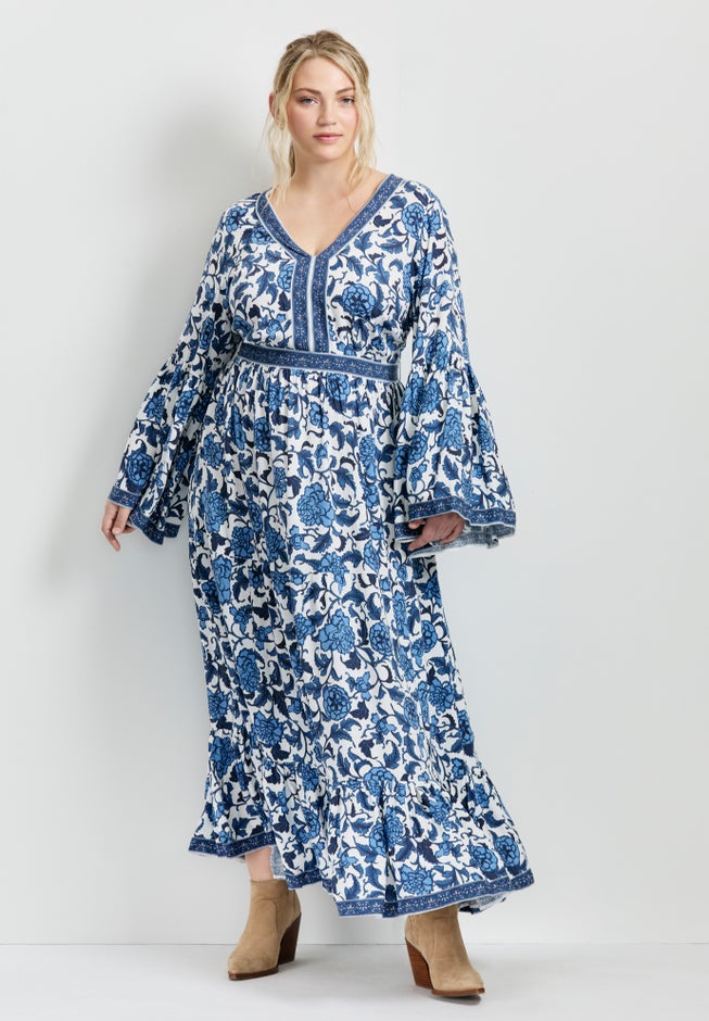 Arlo Bell Sleeve Maxi Dress image number 2