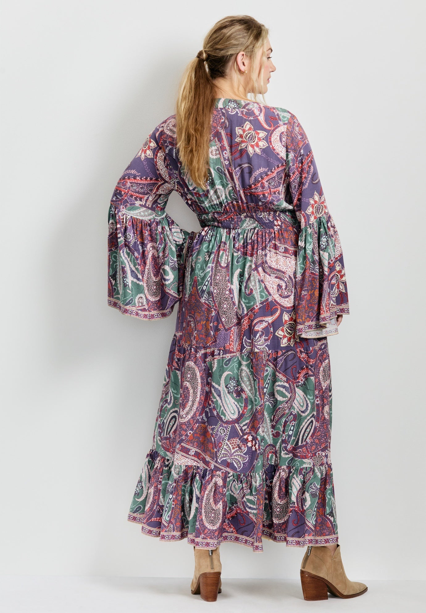 Arlo Bell Sleeve Maxi Dress image number 3