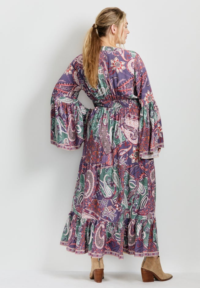Arlo Bell Sleeve Maxi Dress image number 3