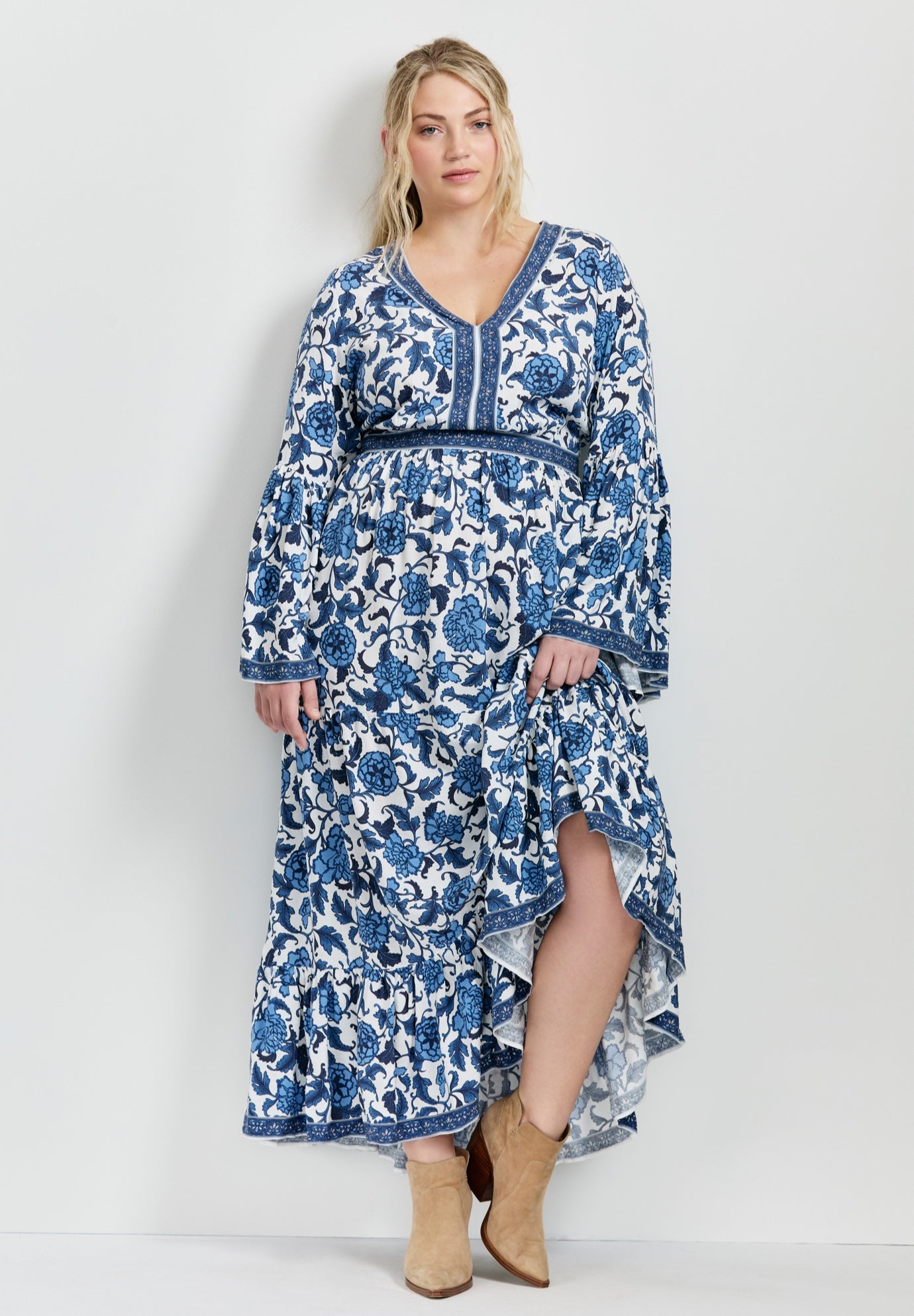 Arlo Bell Sleeve Maxi Dress image number 0