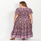 Emmy Placement Print Maxi Dress image number null