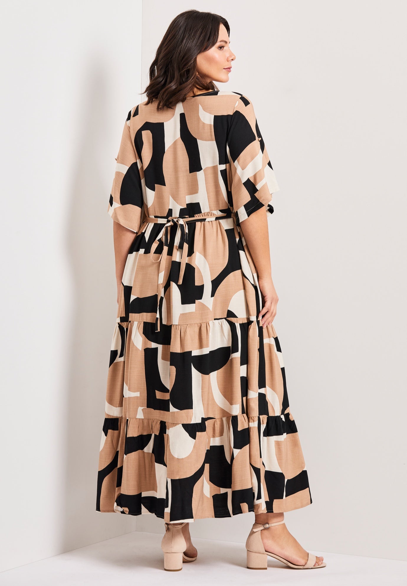 Ivy Tiered Button Front Dress image number 2