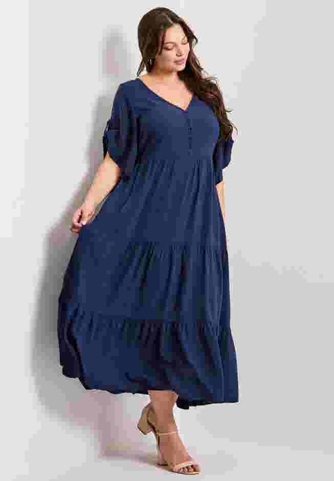 Ivy Tiered Button Front Dress image number 3