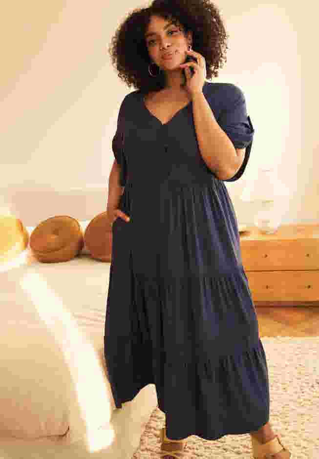Ivy Tiered Button Front Dress image number 1