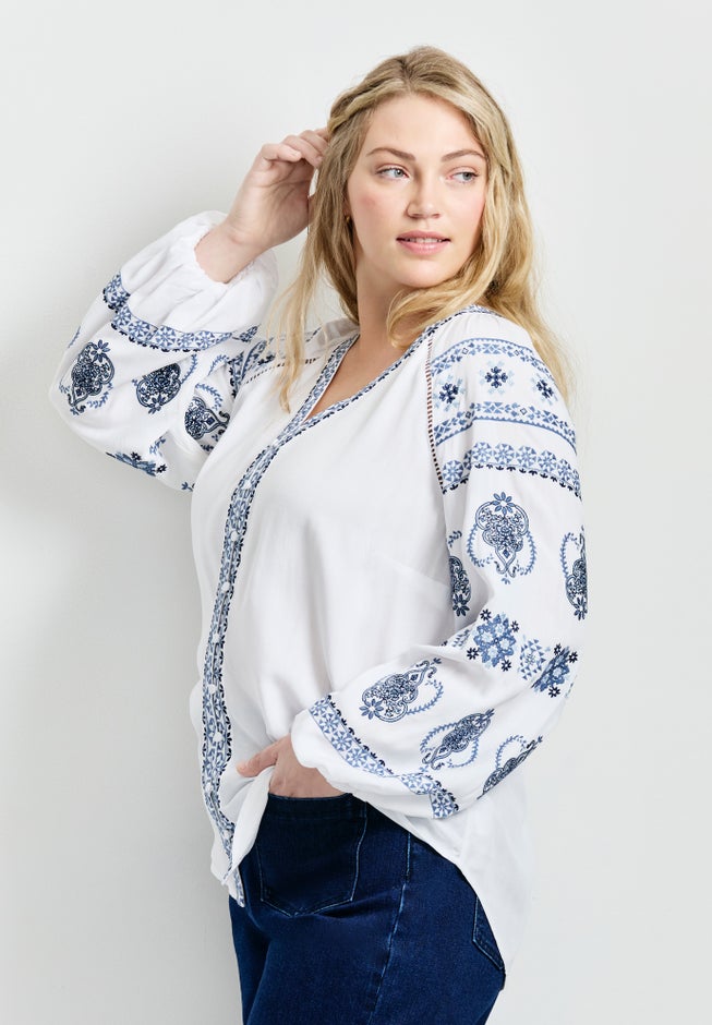 Angelina Embroidered Blouse image number 4