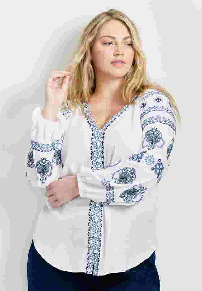 Angelina Embroidered Blouse image number 3