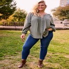 Gabby Embroidered Pintuck Shirt image number null